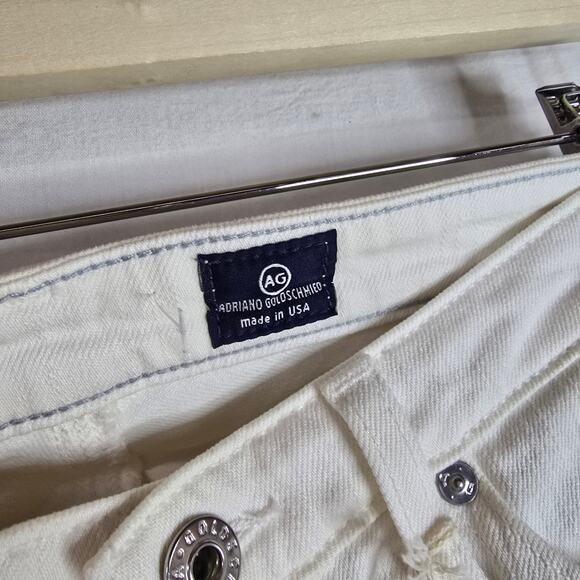 AG Adriano‎ Goldschmied The Belle Flare Jeans White Denim Size 26 NWT - Picture 3 of 11